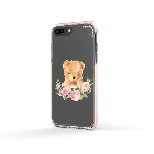 iPhone Case - Bear And Flower Wreath