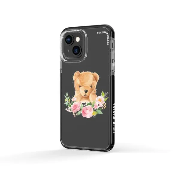 iPhone Case - Bear And Flower Wreath