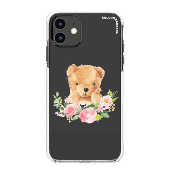 iPhone Case - Bear And Flower Wreath