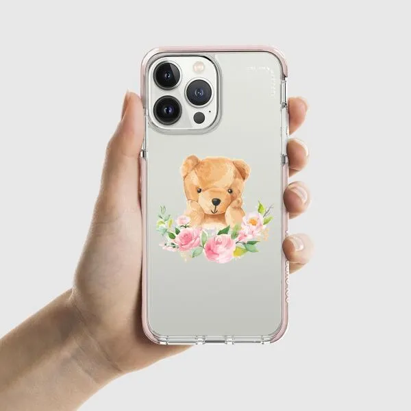 iPhone Case - Bear And Flower Wreath