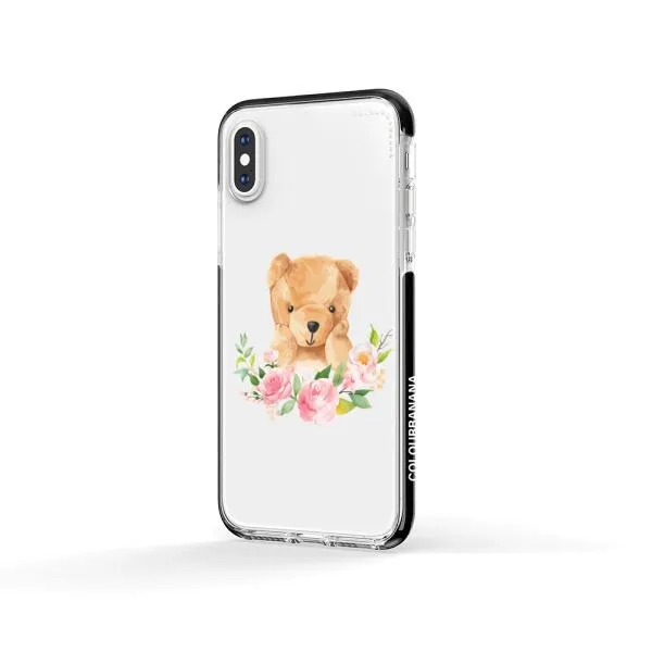 iPhone Case - Bear And Flower Wreath