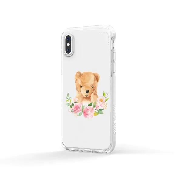 iPhone Case - Bear And Flower Wreath