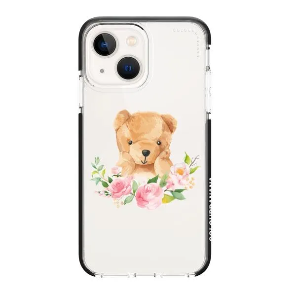 iPhone Case - Bear And Flower Wreath