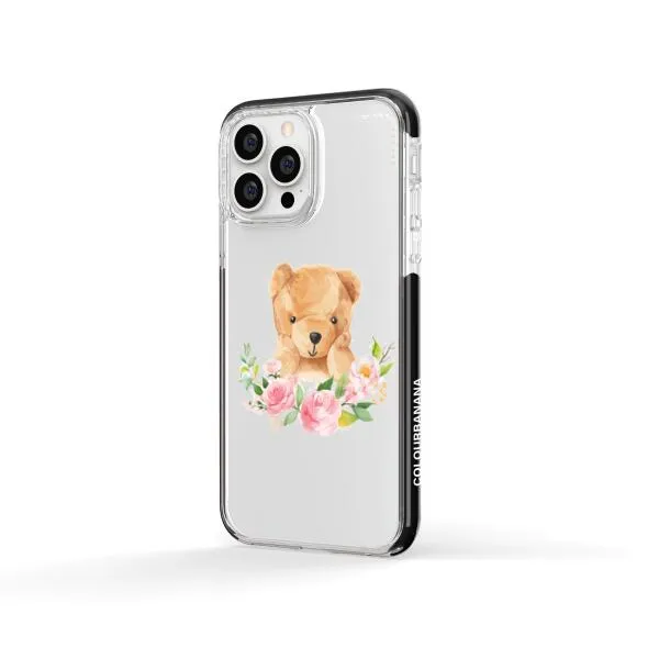 iPhone Case - Bear And Flower Wreath