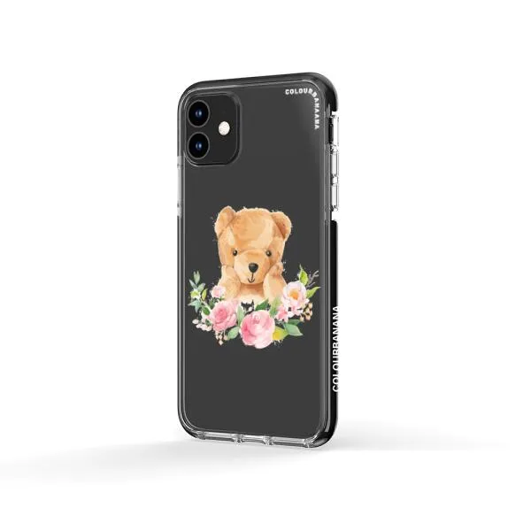 iPhone Case - Bear And Flower Wreath