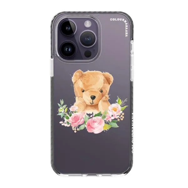 iPhone Case - Bear And Flower Wreath