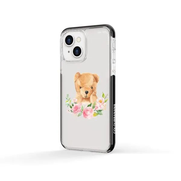 iPhone Case - Bear And Flower Wreath