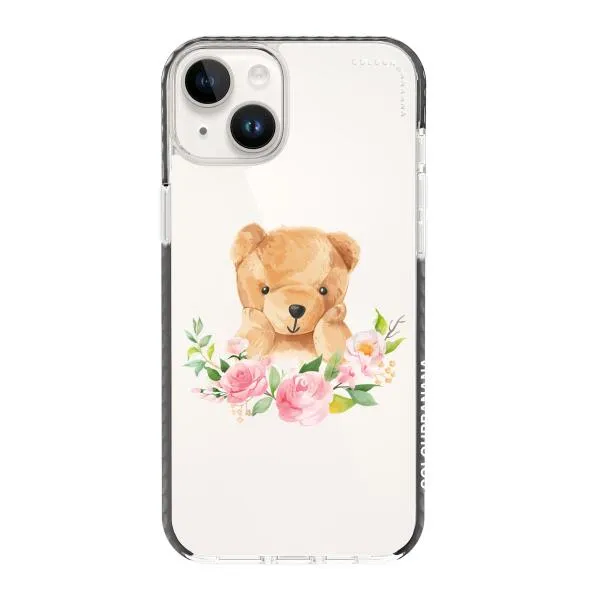 iPhone Case - Bear And Flower Wreath