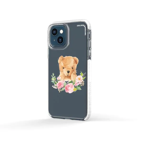 iPhone Case - Bear And Flower Wreath