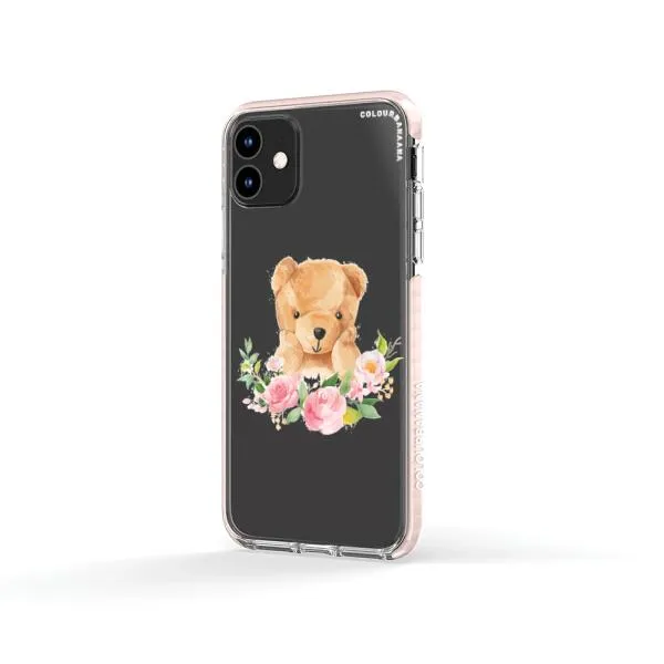 iPhone Case - Bear And Flower Wreath