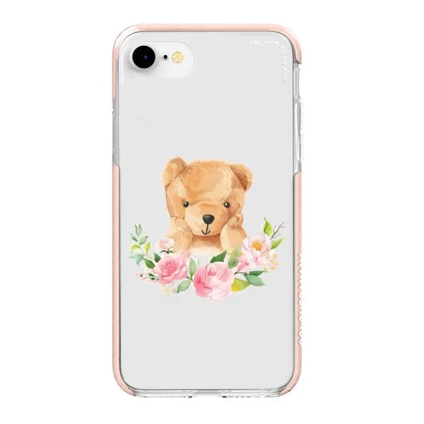 iPhone Case - Bear And Flower Wreath