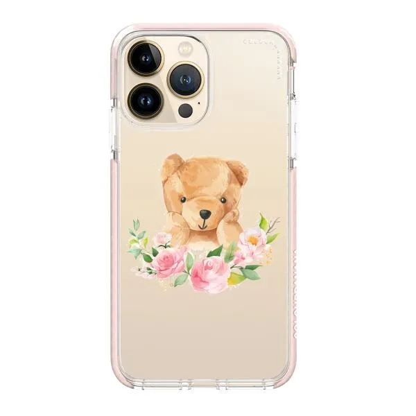 iPhone Case - Bear And Flower Wreath