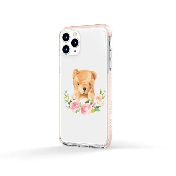 iPhone Case - Bear And Flower Wreath