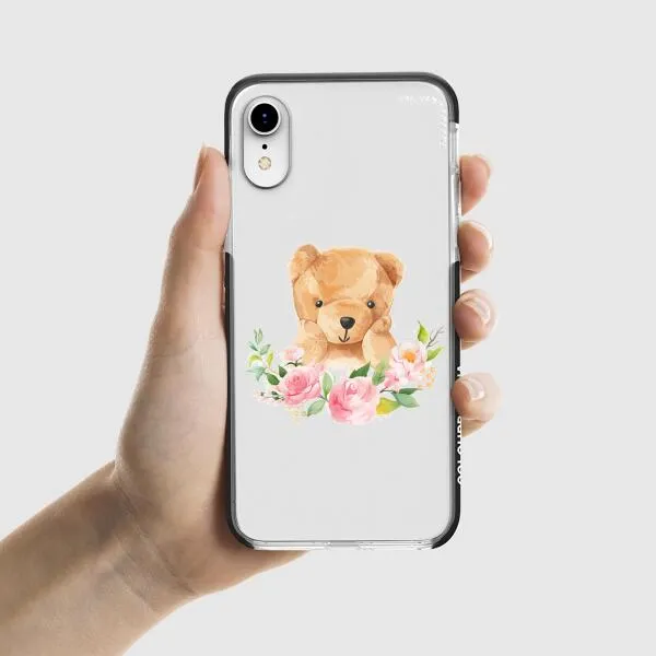 iPhone Case - Bear And Flower Wreath