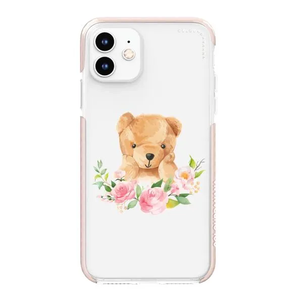 iPhone Case - Bear And Flower Wreath