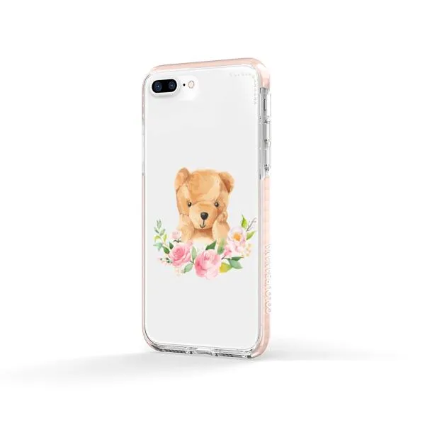 iPhone Case - Bear And Flower Wreath