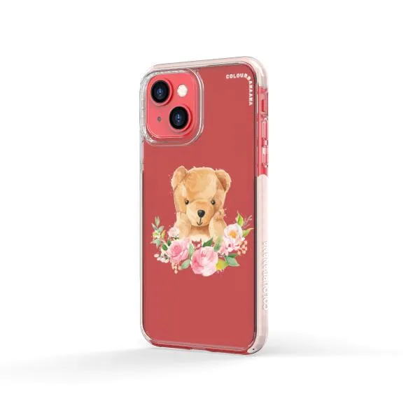 iPhone Case - Bear And Flower Wreath