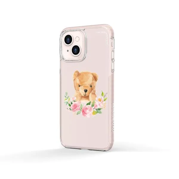 iPhone Case - Bear And Flower Wreath