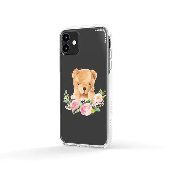 iPhone Case - Bear And Flower Wreath