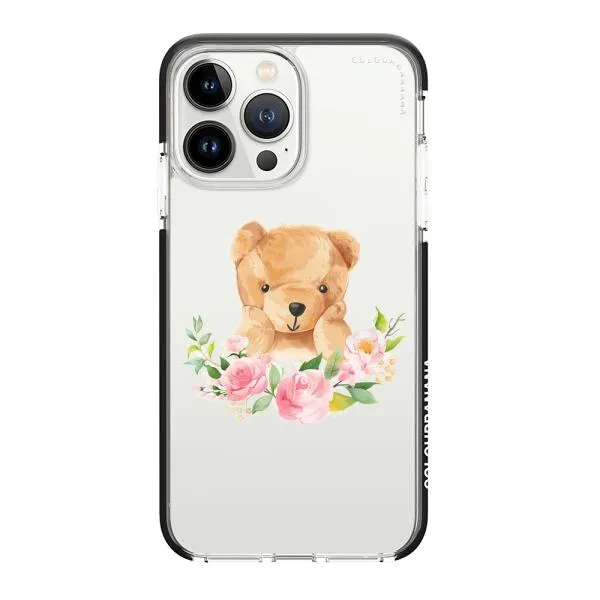 iPhone Case - Bear And Flower Wreath