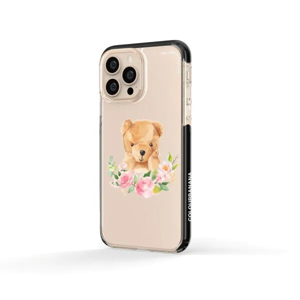 iPhone Case - Bear And Flower Wreath