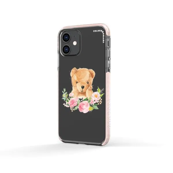 iPhone Case - Bear And Flower Wreath