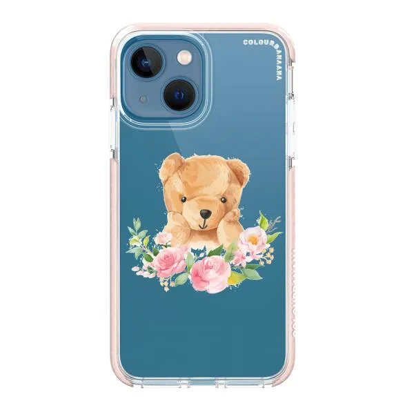 iPhone Case - Bear And Flower Wreath