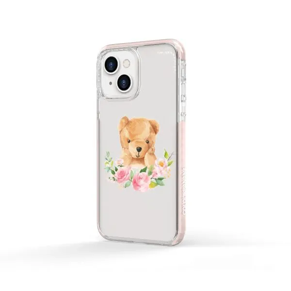 iPhone Case - Bear And Flower Wreath