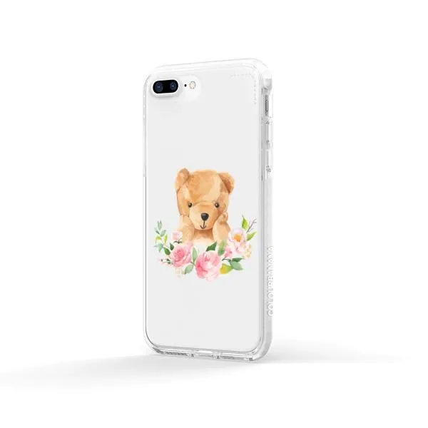 iPhone Case - Bear And Flower Wreath