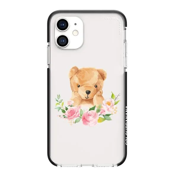 iPhone Case - Bear And Flower Wreath