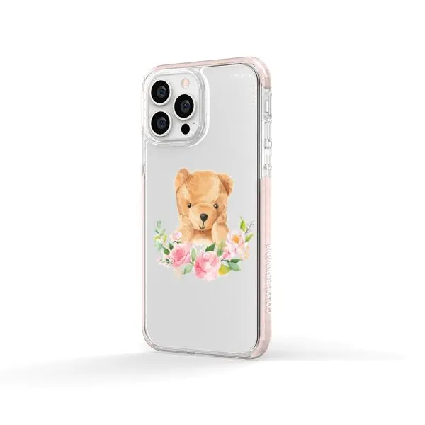 iPhone Case - Bear And Flower Wreath