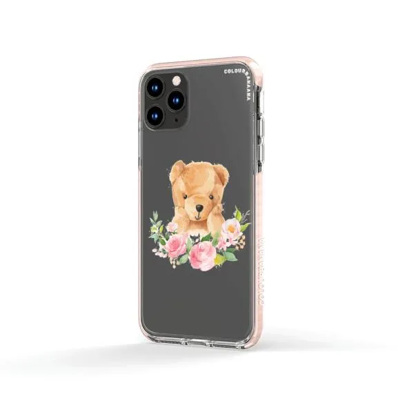 iPhone Case - Bear And Flower Wreath