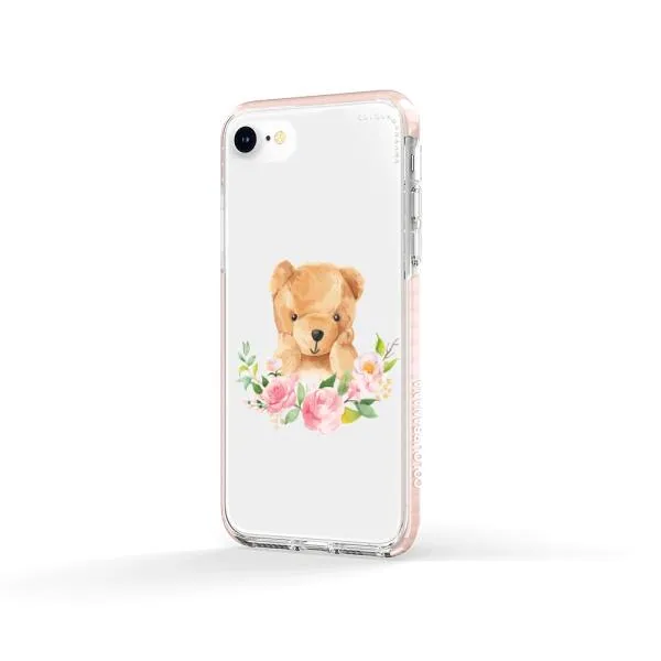 iPhone Case - Bear And Flower Wreath