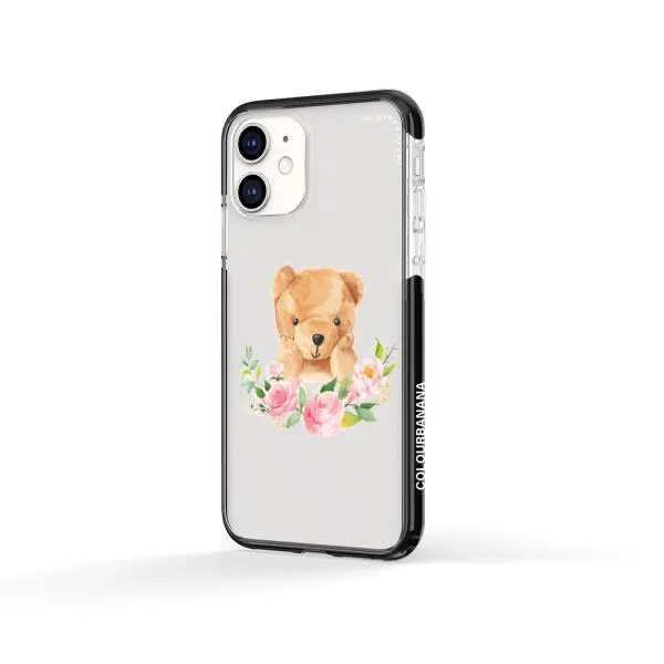 iPhone Case - Bear And Flower Wreath