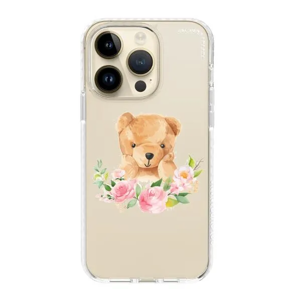 iPhone Case - Bear And Flower Wreath