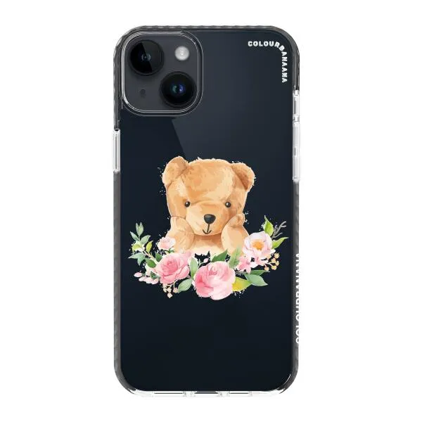 iPhone Case - Bear And Flower Wreath