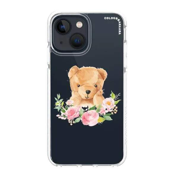 iPhone Case - Bear And Flower Wreath