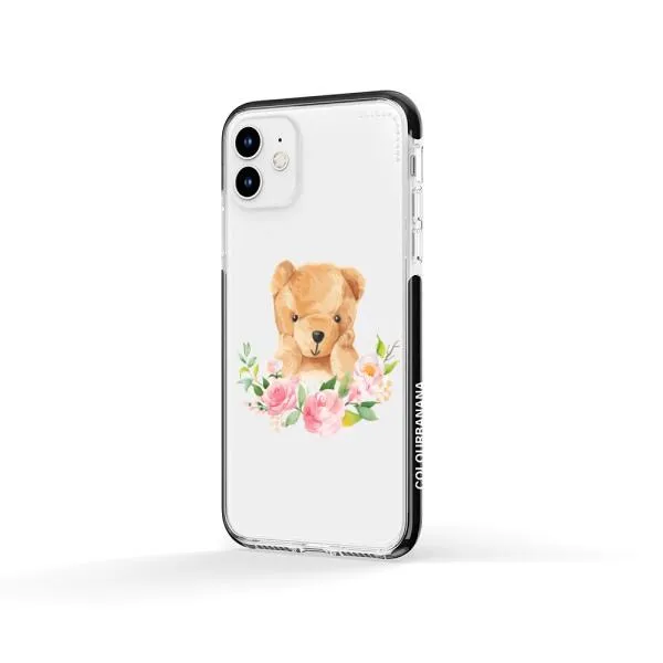 iPhone Case - Bear And Flower Wreath