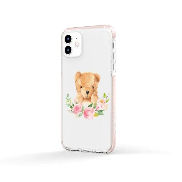 iPhone Case - Bear And Flower Wreath