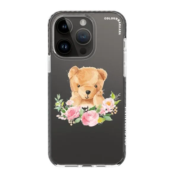 iPhone Case - Bear And Flower Wreath