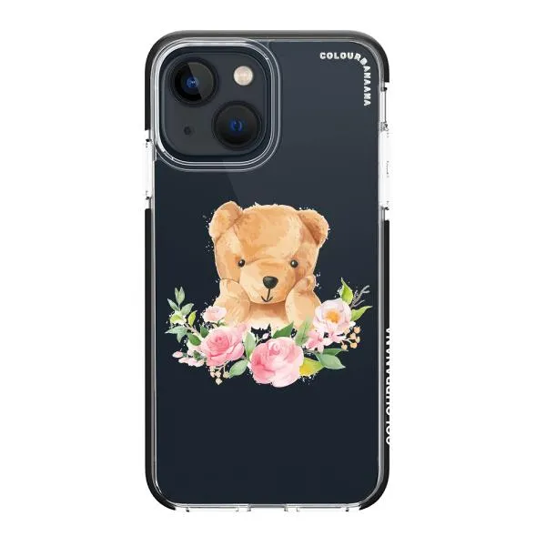 iPhone Case - Bear And Flower Wreath