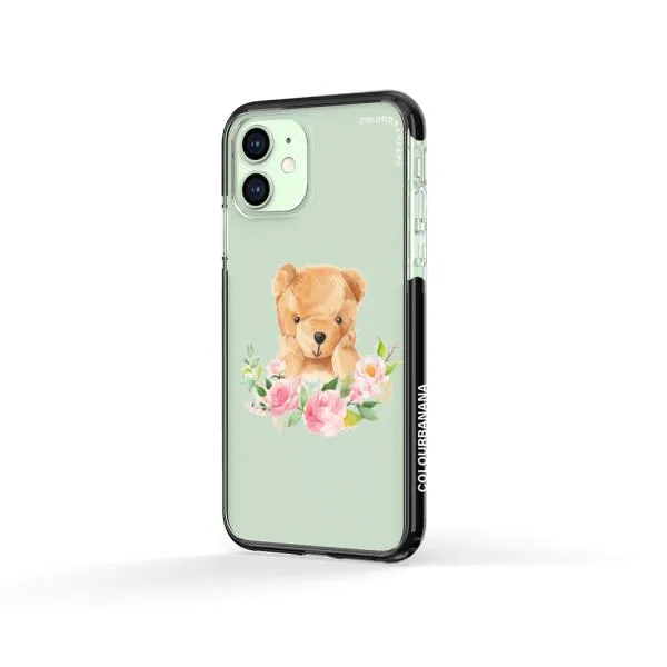 iPhone Case - Bear And Flower Wreath