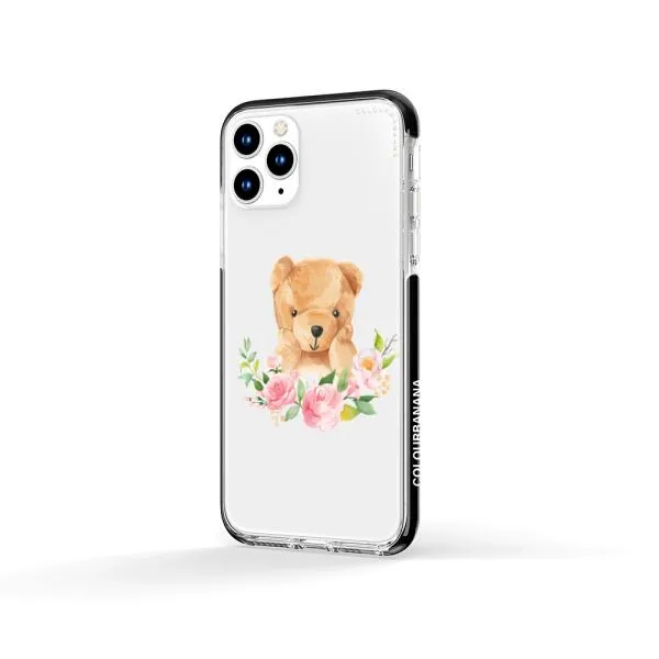 iPhone Case - Bear And Flower Wreath