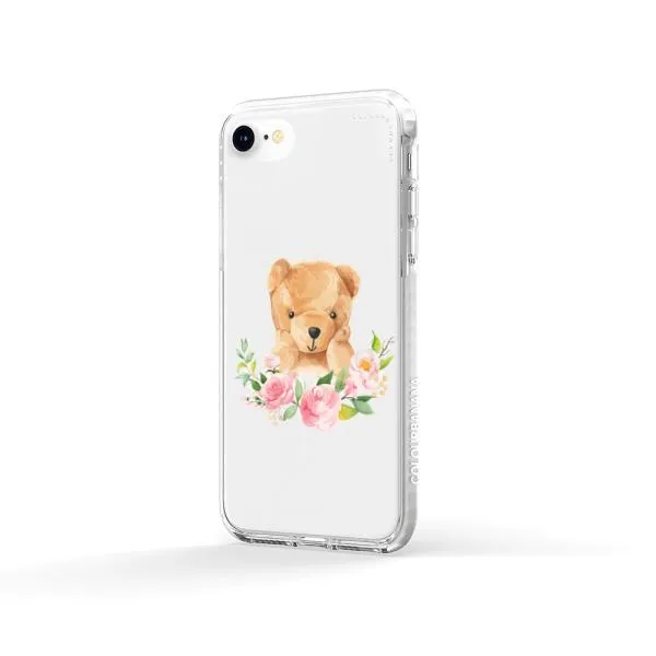 iPhone Case - Bear And Flower Wreath