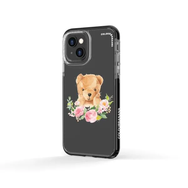 iPhone Case - Bear And Flower Wreath