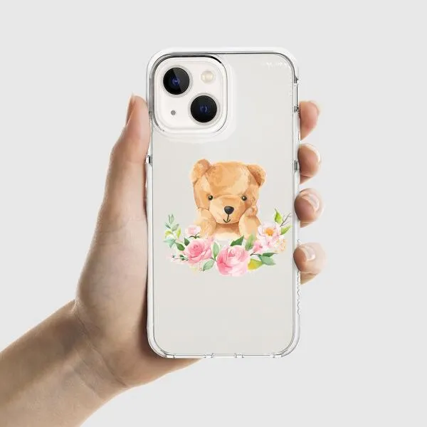 iPhone Case - Bear And Flower Wreath