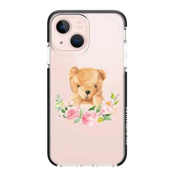 iPhone Case - Bear And Flower Wreath