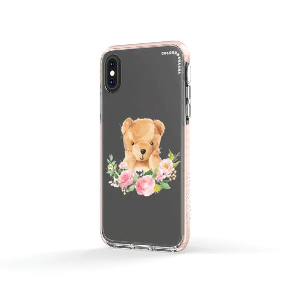 iPhone Case - Bear And Flower Wreath