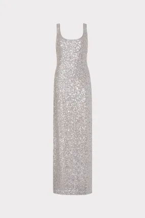 Ishani Sequins Slip Dress