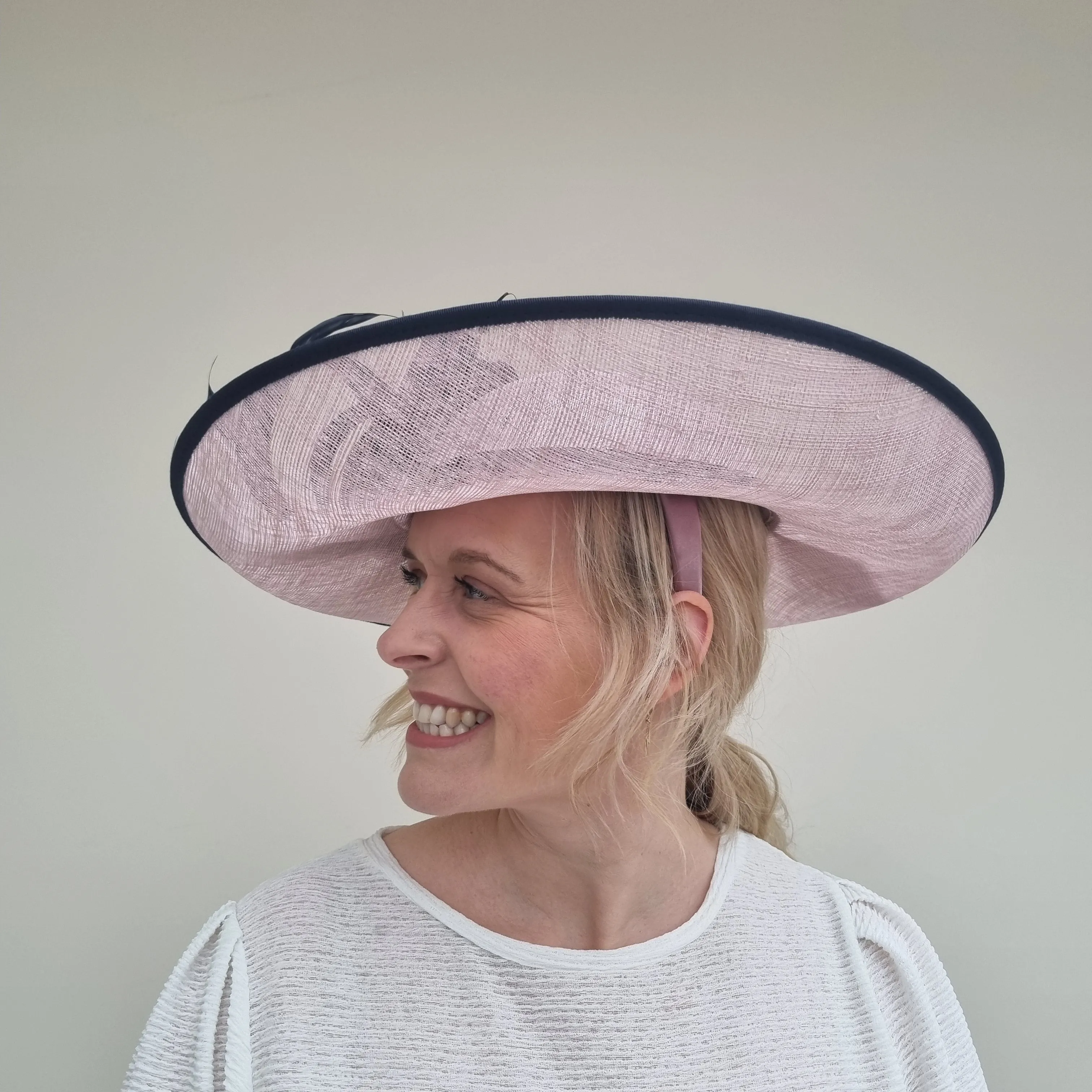 J Bees JB24/48 Orchid Pink and Navy Wedding Hatinator